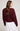 Spencer V-Neck Knit Sweater in Merlot