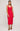 Daisy Ribbed Midi Dress in Red