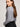 Mia V-Neck Top in Heather Gray