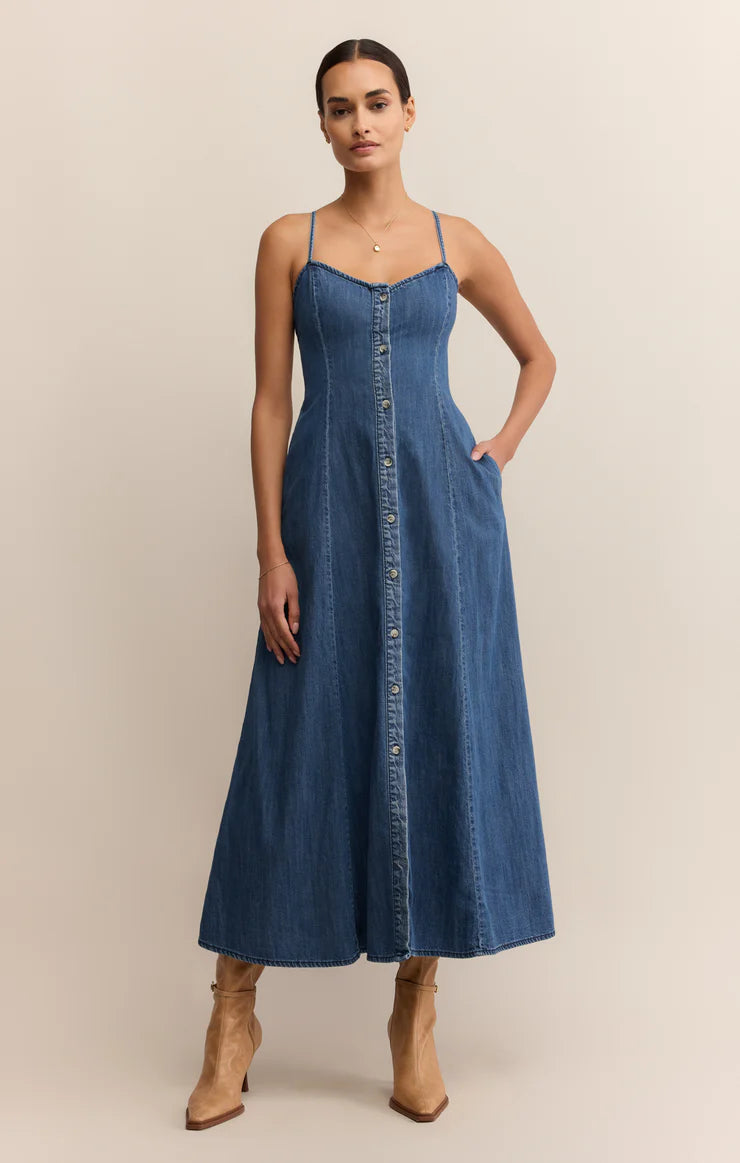オールインワン・サロペット Givenchy Sheath Midi Dress In Stretch Denim Givenchy Sheath Midi Dress In Stretch Denim - NWT