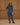 Long Sleeve Coverall in Indigo Denim