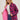 Bluivy- Buffalo Plaid Sherpa-Lined Shacket Pink and Navy